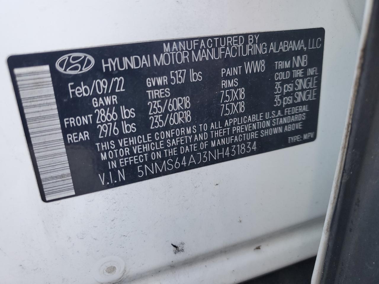 HYUNDAI SANTA FE SEL