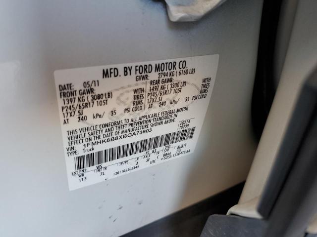 2011 FORD EXPLORER - 1FMHK8B8XBGA73803