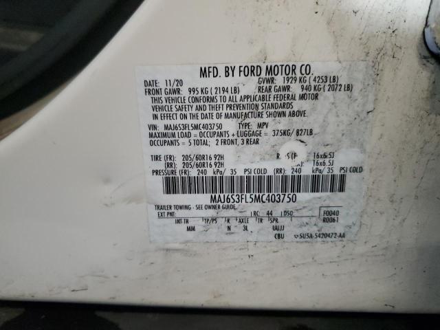 2021 FORD ECOSPORT S - MAJ6S3FL5MC403750