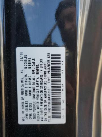 2016 HONDA ACCORD EXL 1HGCT1B85GA012387