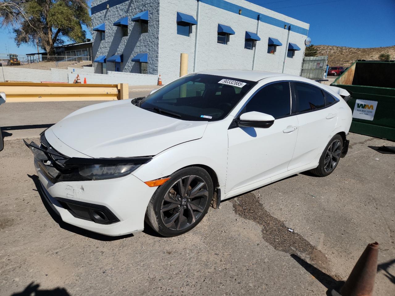 Lot #3287643025 2020 HONDA CIVIC SPOR