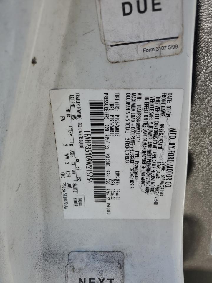 Lot #3302695023 2009 FORD FOCUS SE