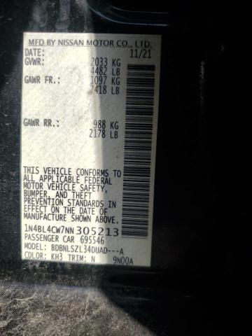 2022 NISSAN ALTIMA SR - 1N4BL4CW7NN305213