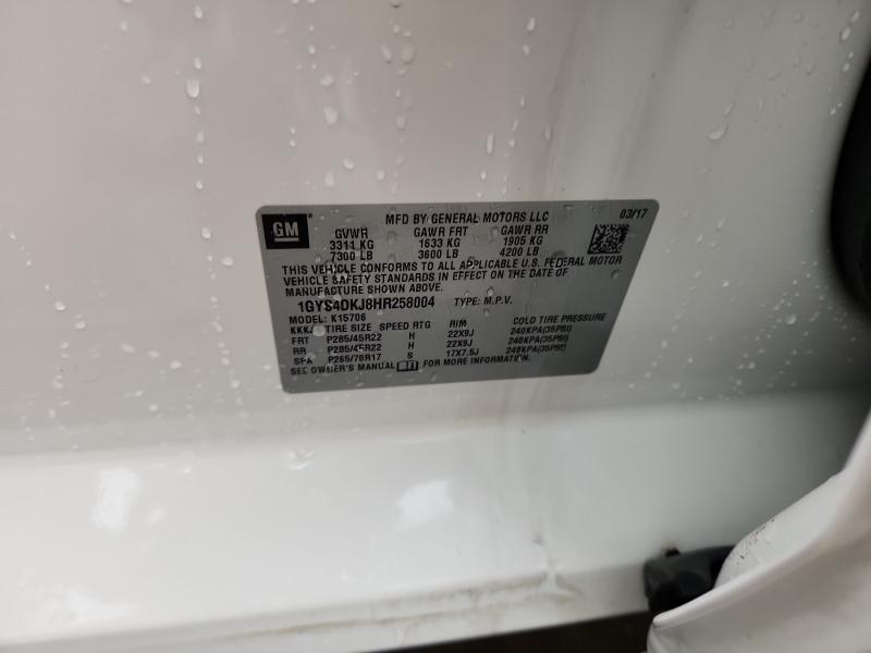 2017 CADILLAC ESCALADE P #3305449084