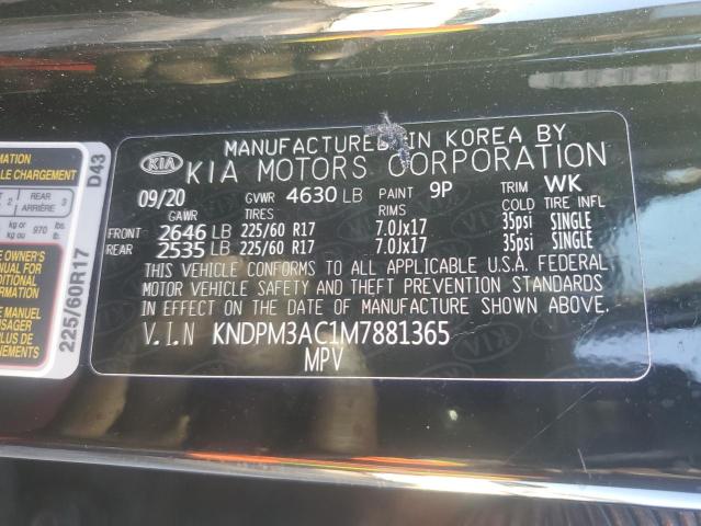 2021 KIA SPORTAGE LX #3290310206