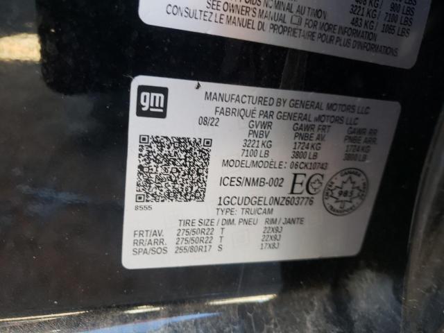 2022 CHEVROLET SILVERADO #3294299881