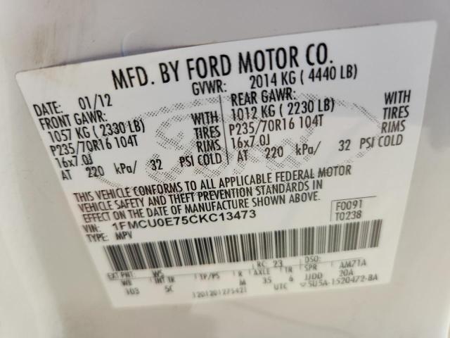2012 FORD ESCAPE LIM #3278979025