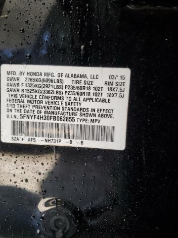 2015 HONDA PILOT SE #3296955870