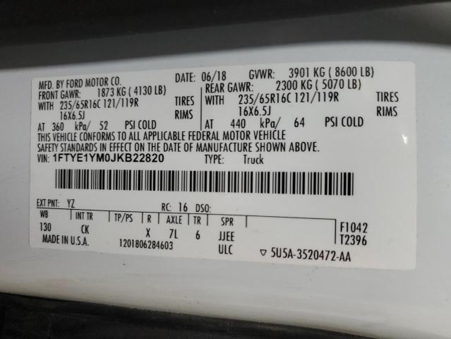 2018 FORD TRANSIT #3283796420