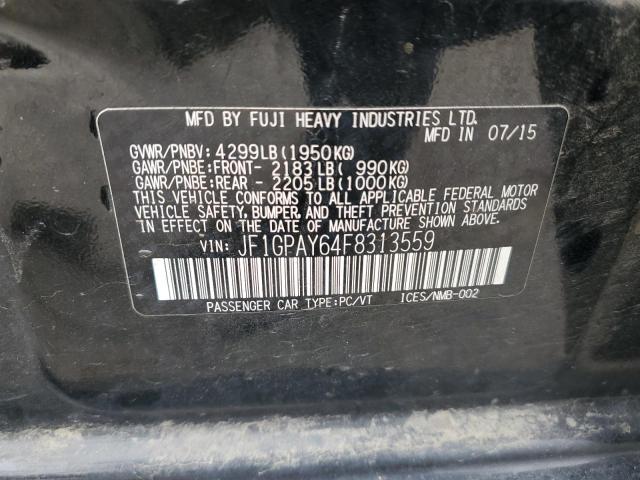 2015 SUBARU IMPREZA SPORT JF1GPAY64F8313559