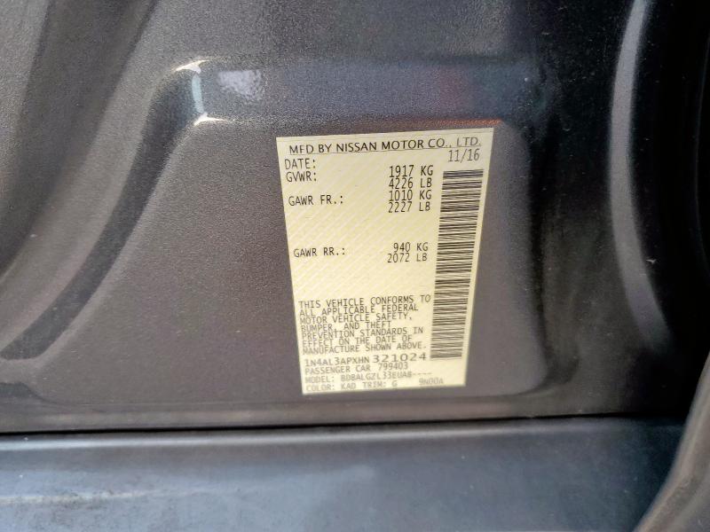 2017 NISSAN ALTIMA 2.5 - 1N4AL3APXHN321024