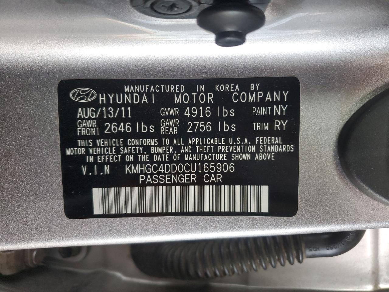 HYUNDAI GENESIS 3.8L