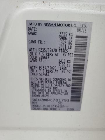 2015 NISSAN PATHFINDER S #3269983979