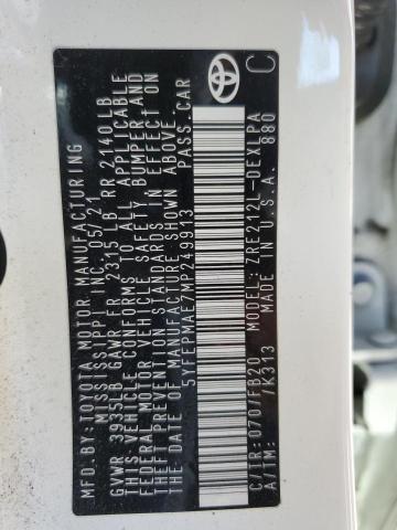 2021 TOYOTA COROLLA LE - 5YFEPMAE7MP249913