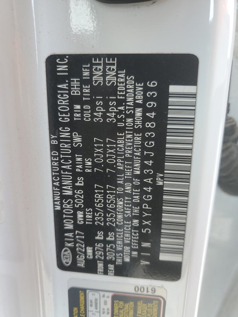 2018 KIA SORENTO LX - 5XYPG4A34JG384936