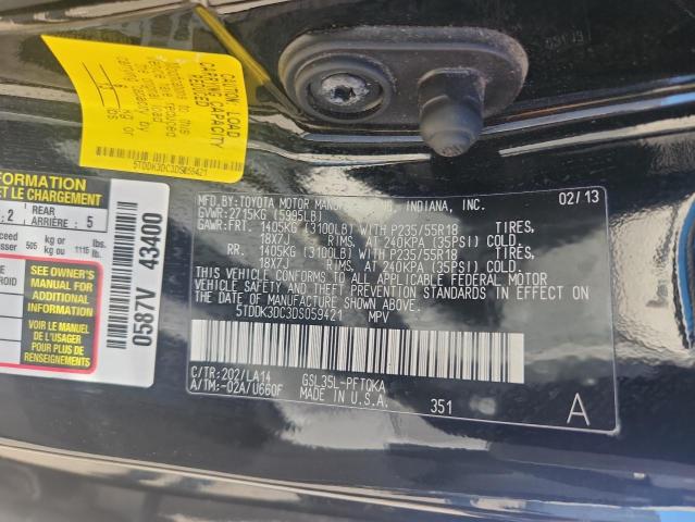 2013 TOYOTA SIENNA XLE - 5TDDK3DC3DS059421