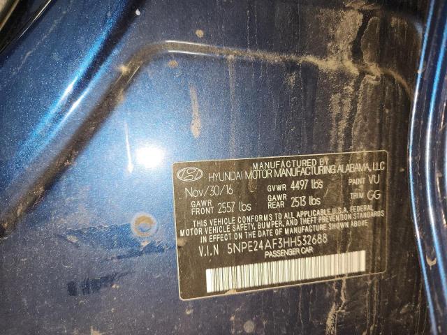 2017 HYUNDAI SONATA SE - 5NPE24AF3HH532688