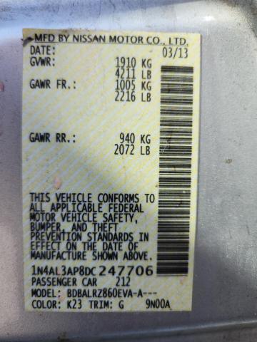 2013 NISSAN ALTIMA 2.5 - 1N4AL3AP8DC247706