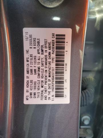 2016 HONDA ACCORD EXL - 1HGCR2F8XGA057307