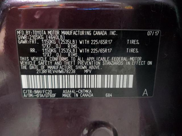 2017 TOYOTA RAV4 XLE - 2T3RFREV4HW678238