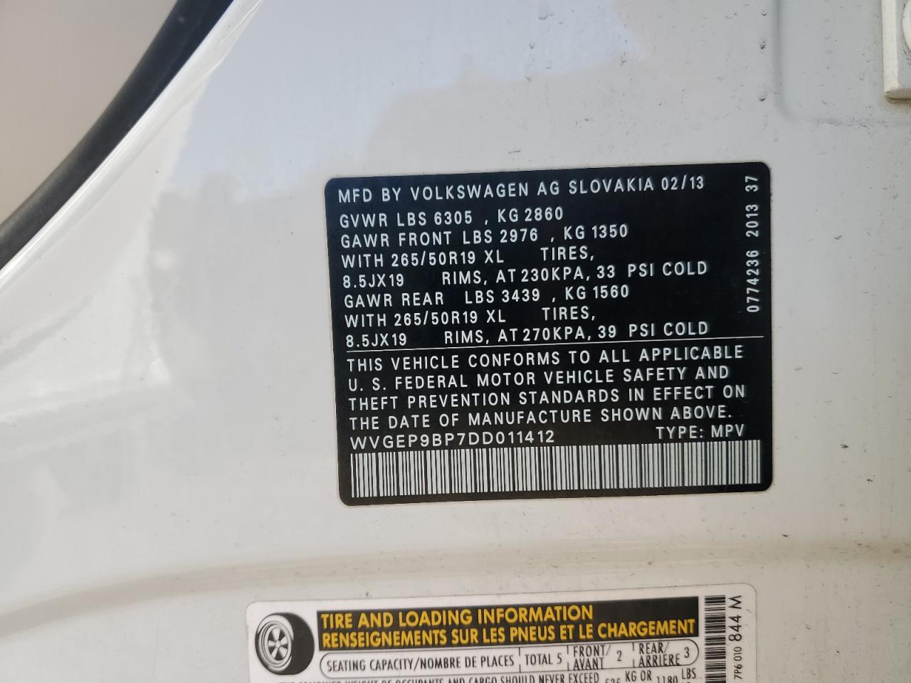 VOLKSWAGEN TOUAREG V6 TDI