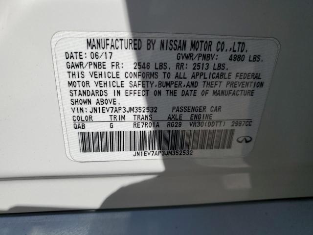 2018 INFINITI Q50 LUXE - JN1EV7AP3JM352532