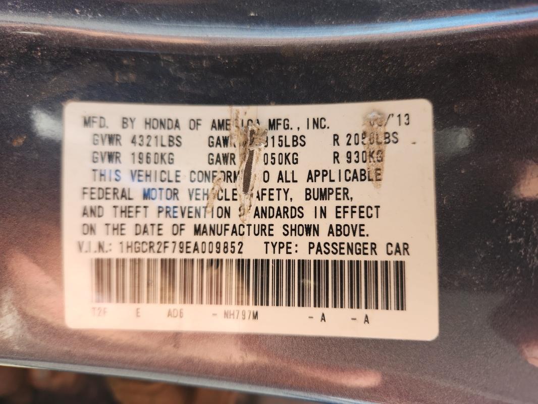 2014 HONDA ACCORD EX #3284122575