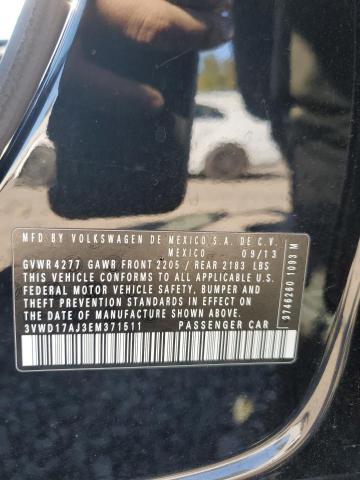 2014 VOLKSWAGEN JETTA SE - 3VWD17AJ3EM371511