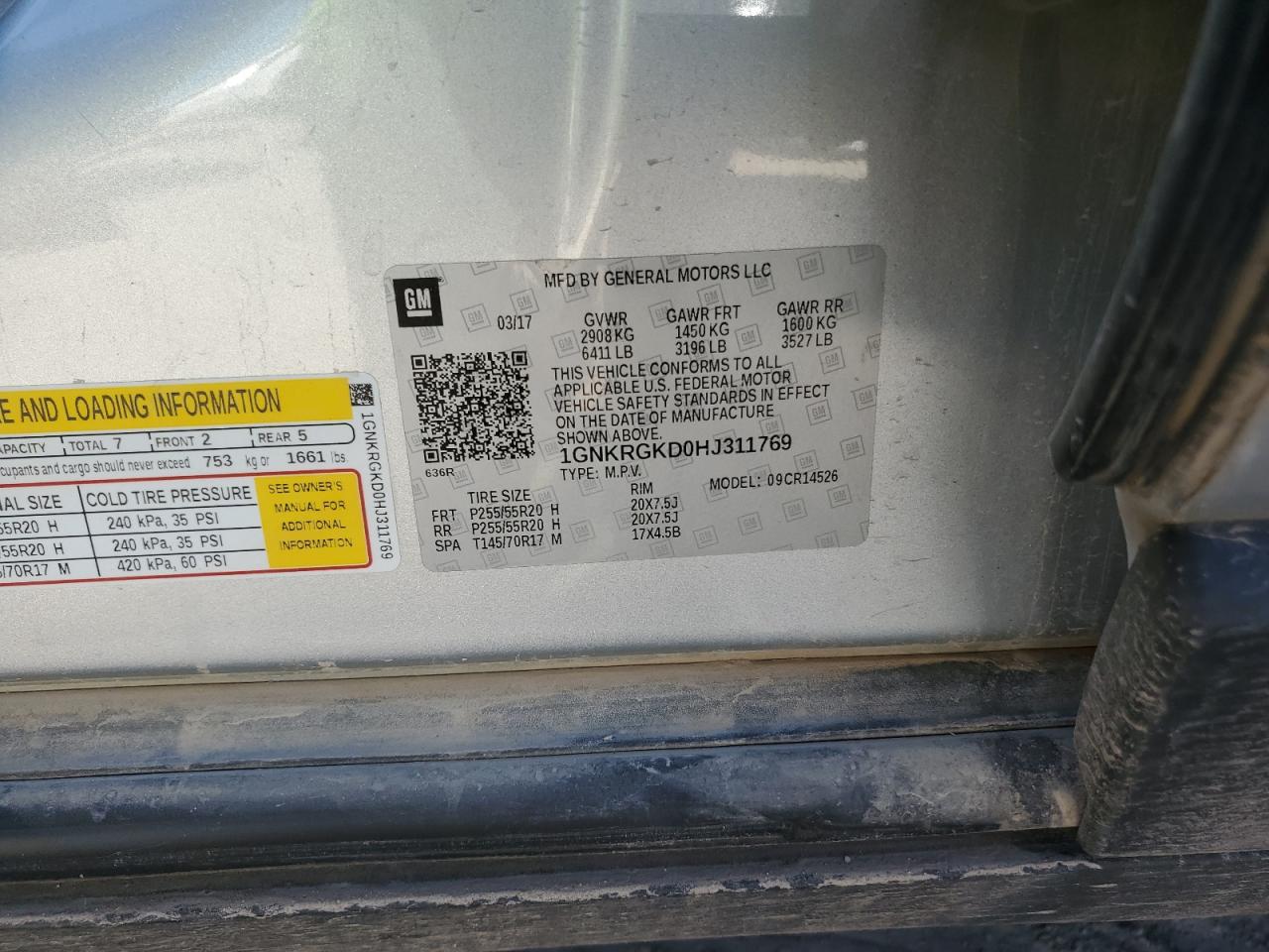 CHEVROLET TRAVERSE LT