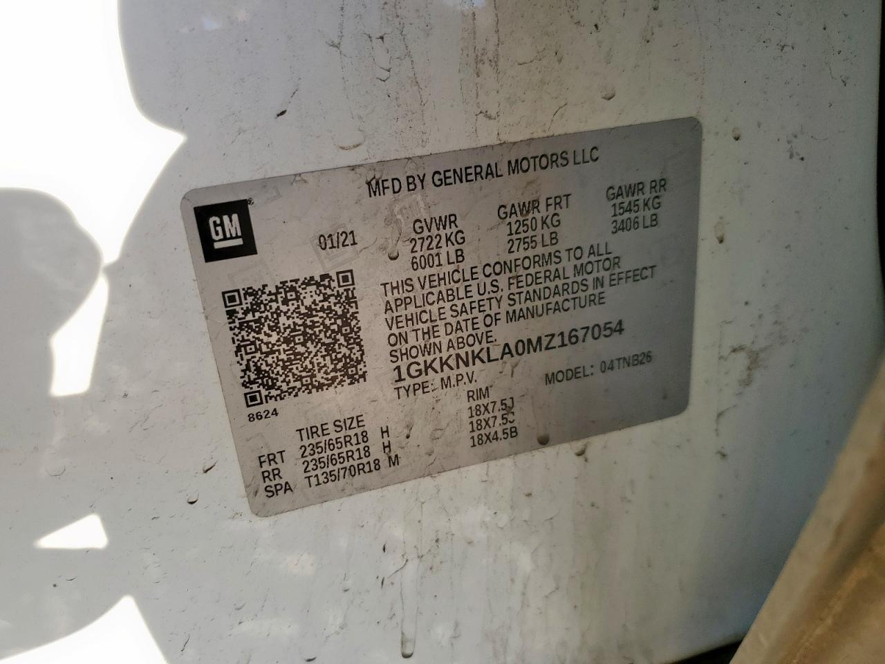 Lot #3311758759 2021 GMC ACADIA SLE