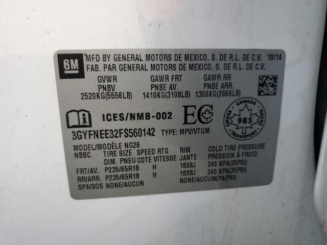 2015 CADILLAC SRX LUXURY - 3GYFNEE32FS560142