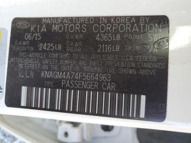 2015 KIA OPTIMA LX - KNAGM4A74F5664963