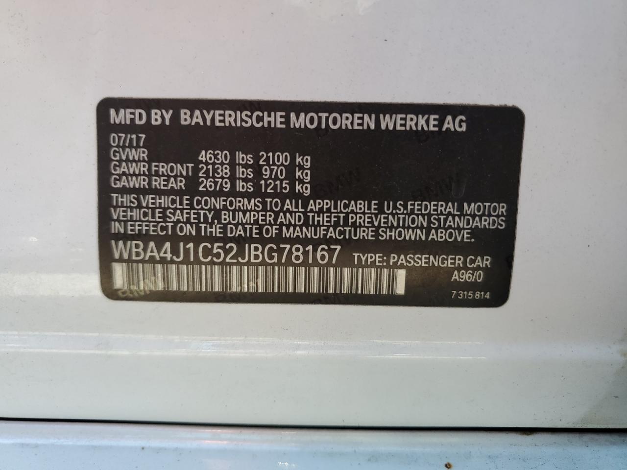 BMW 4 SERIES GRAN COUPE GRAN COUPE