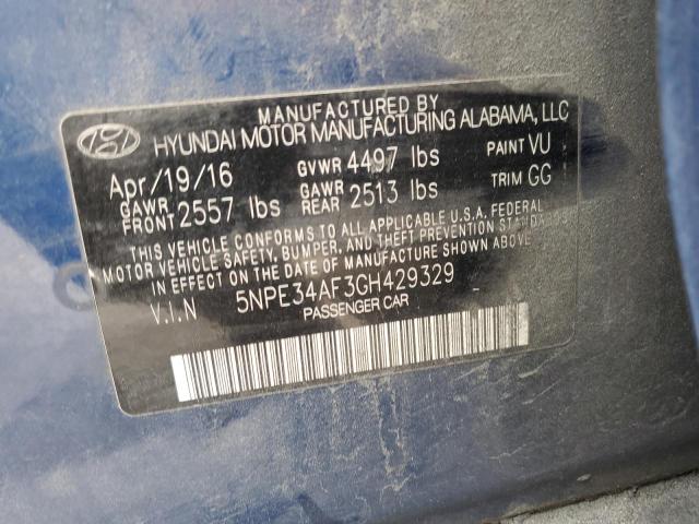 2016 HYUNDAI SONATA SPO - 5NPE34AF3GH429329