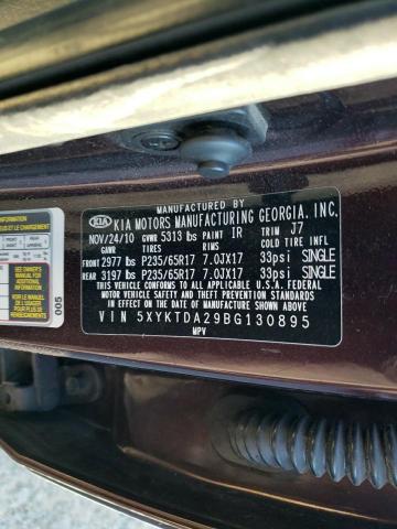 2011 KIA SORENTO BA #3308473304