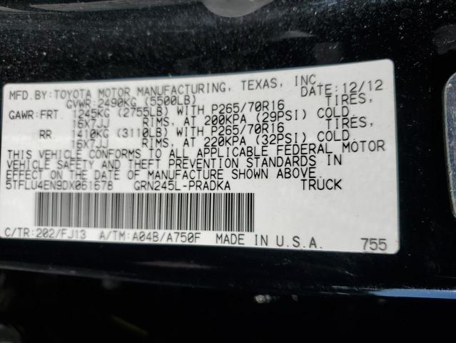 2013 TOYOTA TACOMA DOU - 5TFLU4EN9DX061678