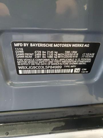 2020 BMW X1 XDRIVE2 - WBXJG9C03L5P84989