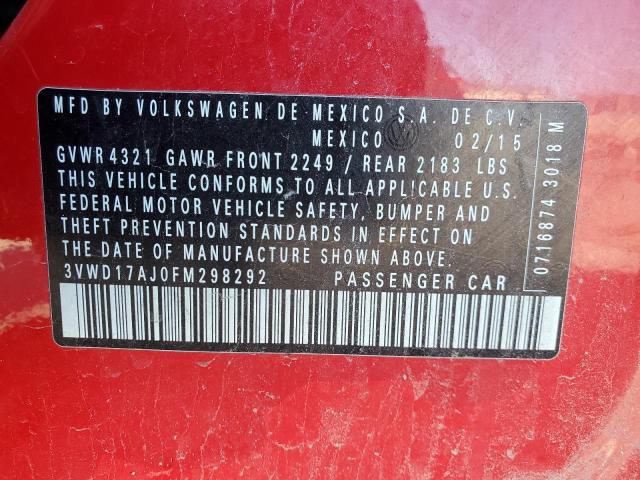 2015 VOLKSWAGEN JETTA SE - 3VWD17AJ0FM298292