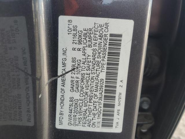 2018 HONDA ACCORD SPO - 1HGCV1F39JA259329