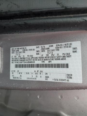 2017 FORD ESCAPE S - 1FMCU0F73HUB98935