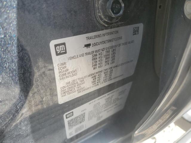 2021 CHEVROLET SILVERADO - 1GCUYDET9MZ310766