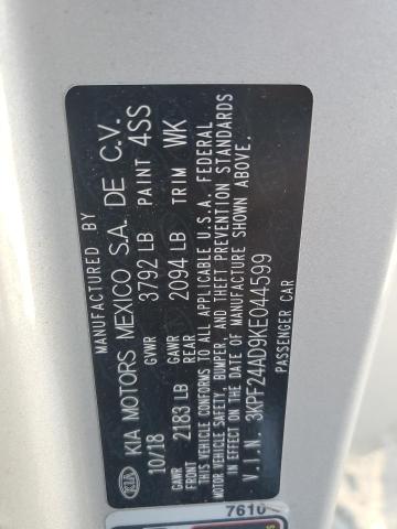 2019 KIA FORTE FE - 3KPF24AD9KE044599