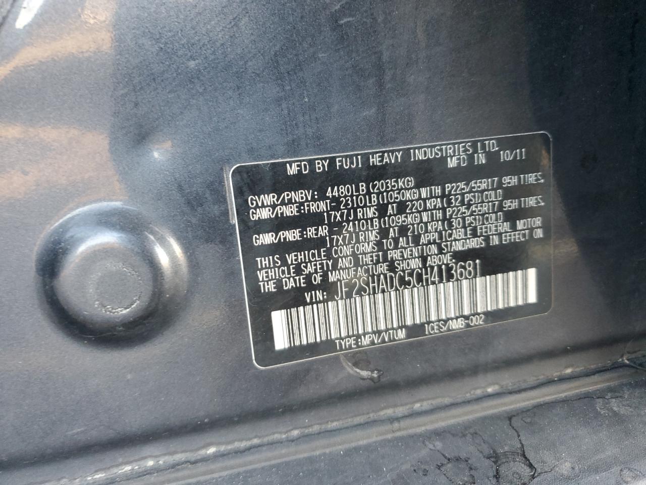 SUBARU FORESTER 2.5X PREMIUM