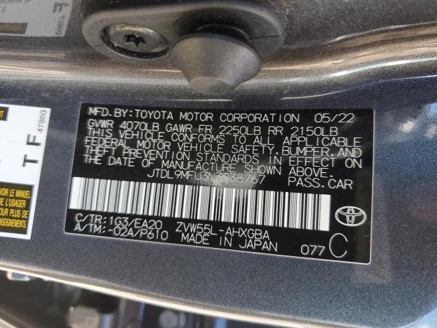 2022 TOYOTA PRIUS LE - JTDL9MFU3N3038767