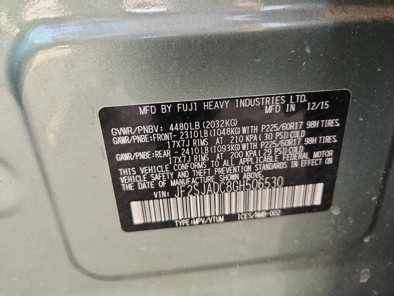 SUBARU FORESTER 2.5I PREMIUM