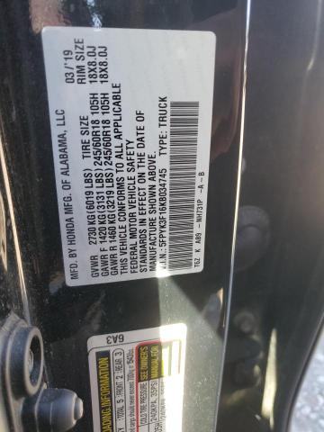 2019 HONDA RIDGELINE SPORT - 5FPYK3F16KB034745