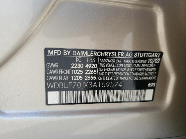 2003 MERCEDES-BENZ E 500 #3285940572