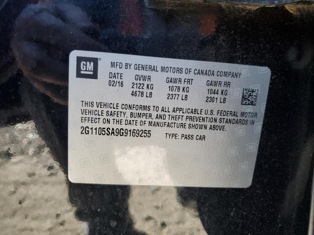 2016 CHEVROLET IMPALA LT - 2G1105SA9G9169255