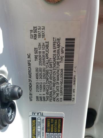 2018 HONDA CR-V TOURI - 5J6RW1H90JL006048