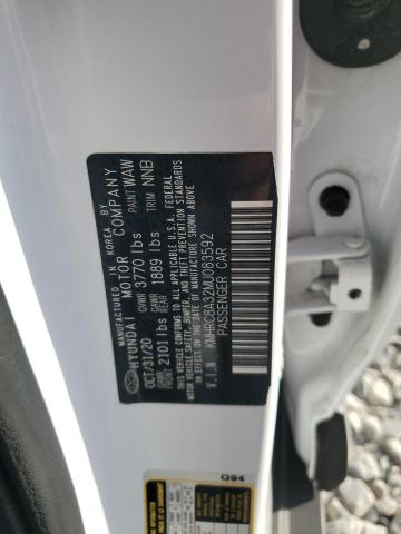 2021 HYUNDAI VENUE SEL KMHRC8A32MU083592